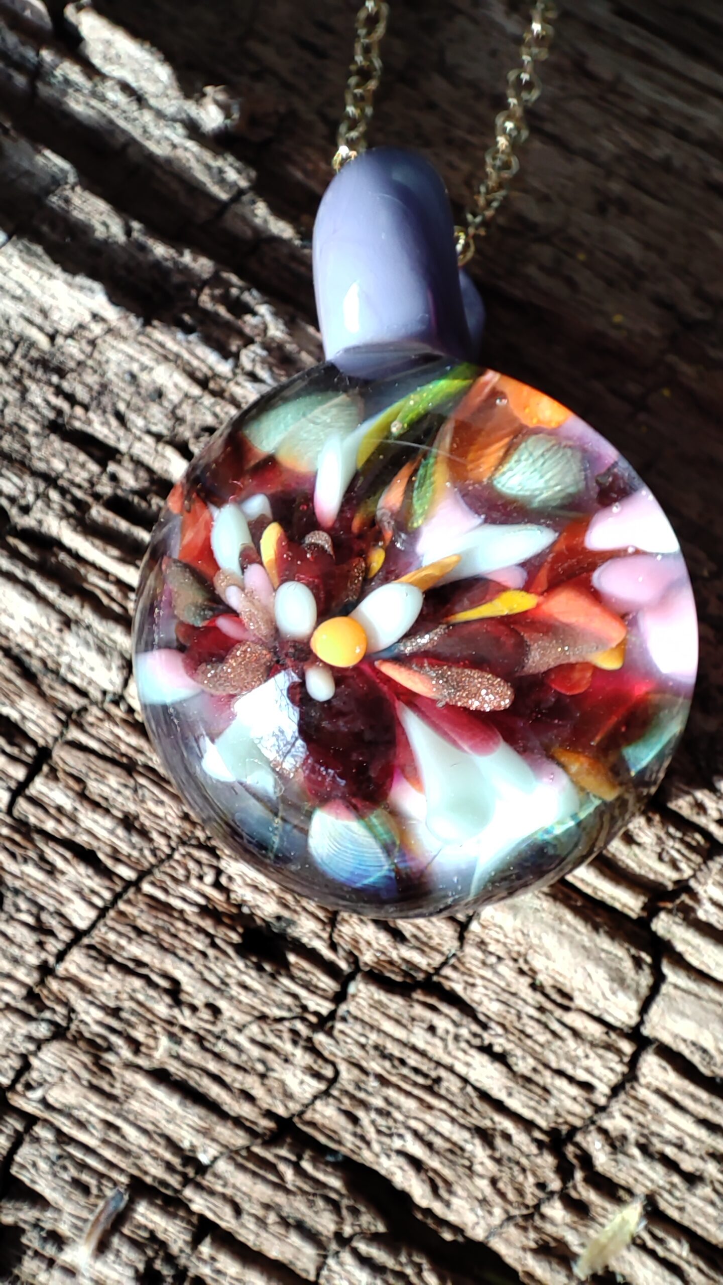 Implosion fleur multicolore Verre de Murano – Image 2