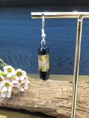 Boucles d'oreilles Murano Cartouche rosées