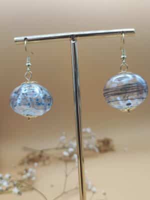 Paire de boucles soufflées